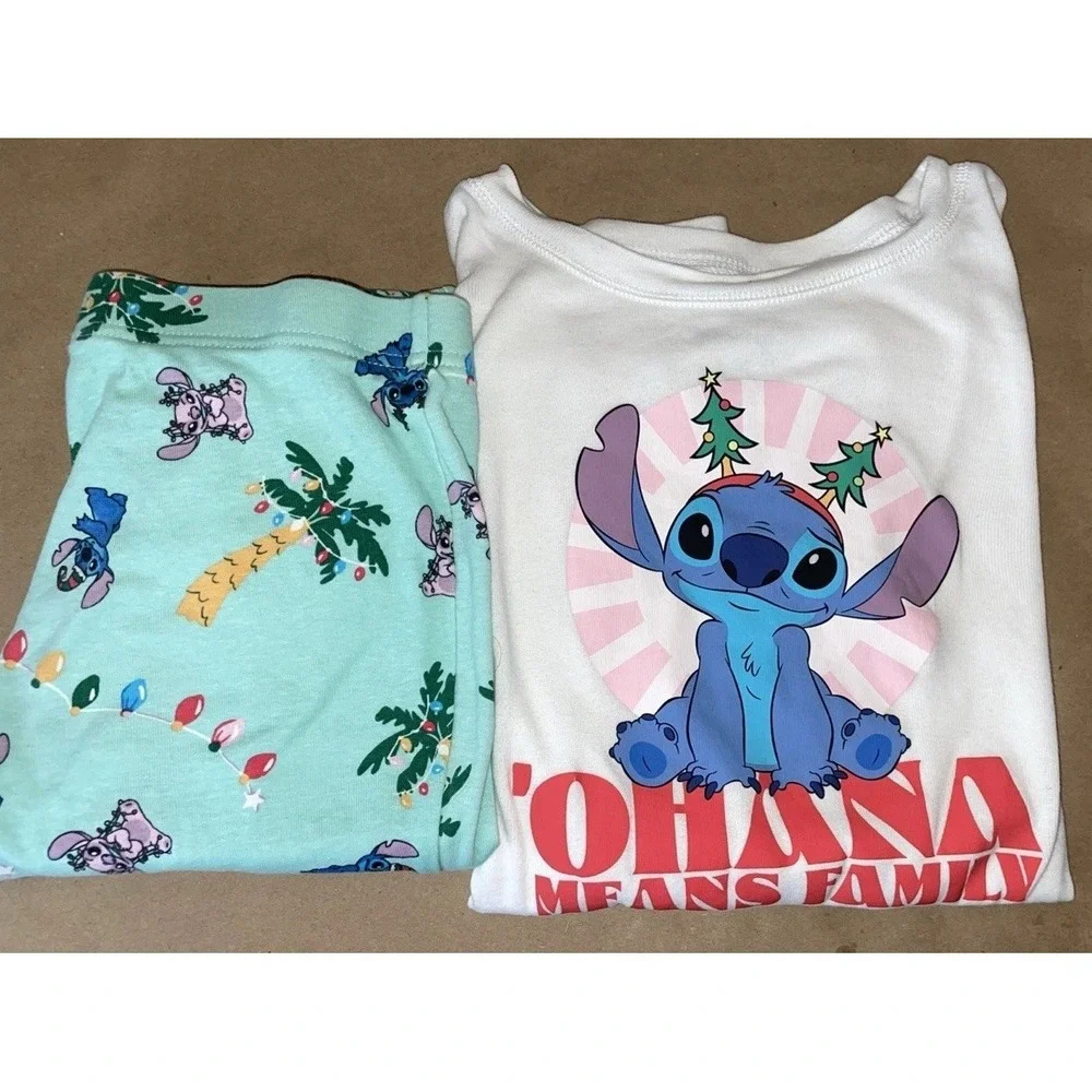 Old Navy Disney Stitch Graphic Pajama Set Kids, XL/12, & NWT Stitch Water Bottle
